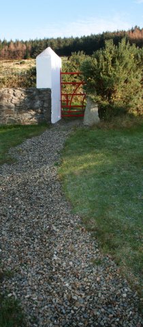 View of Mourne Mountains with Gatepost