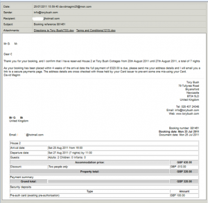 Booking Form Copy